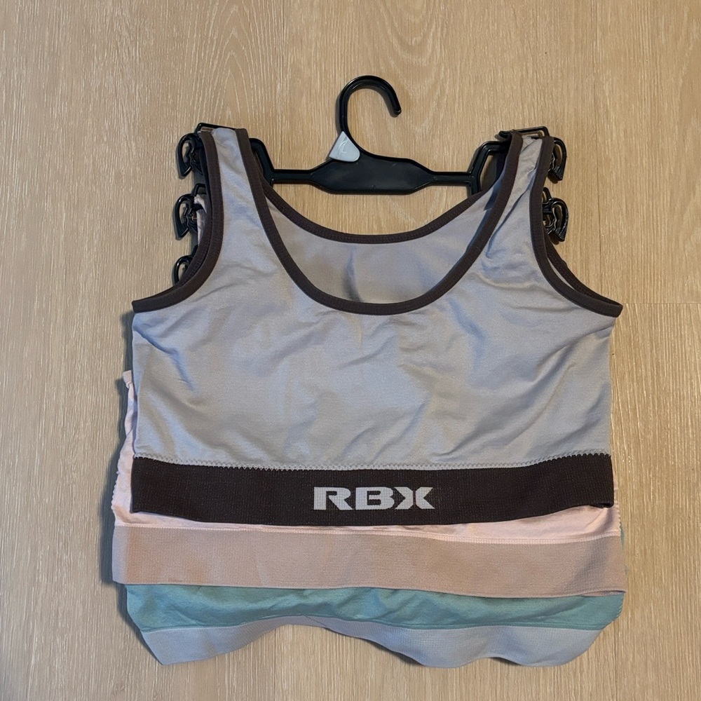 NWT RBX 3 Women's Scoop Neck Sports Bras size Large - Picture 4 of 4